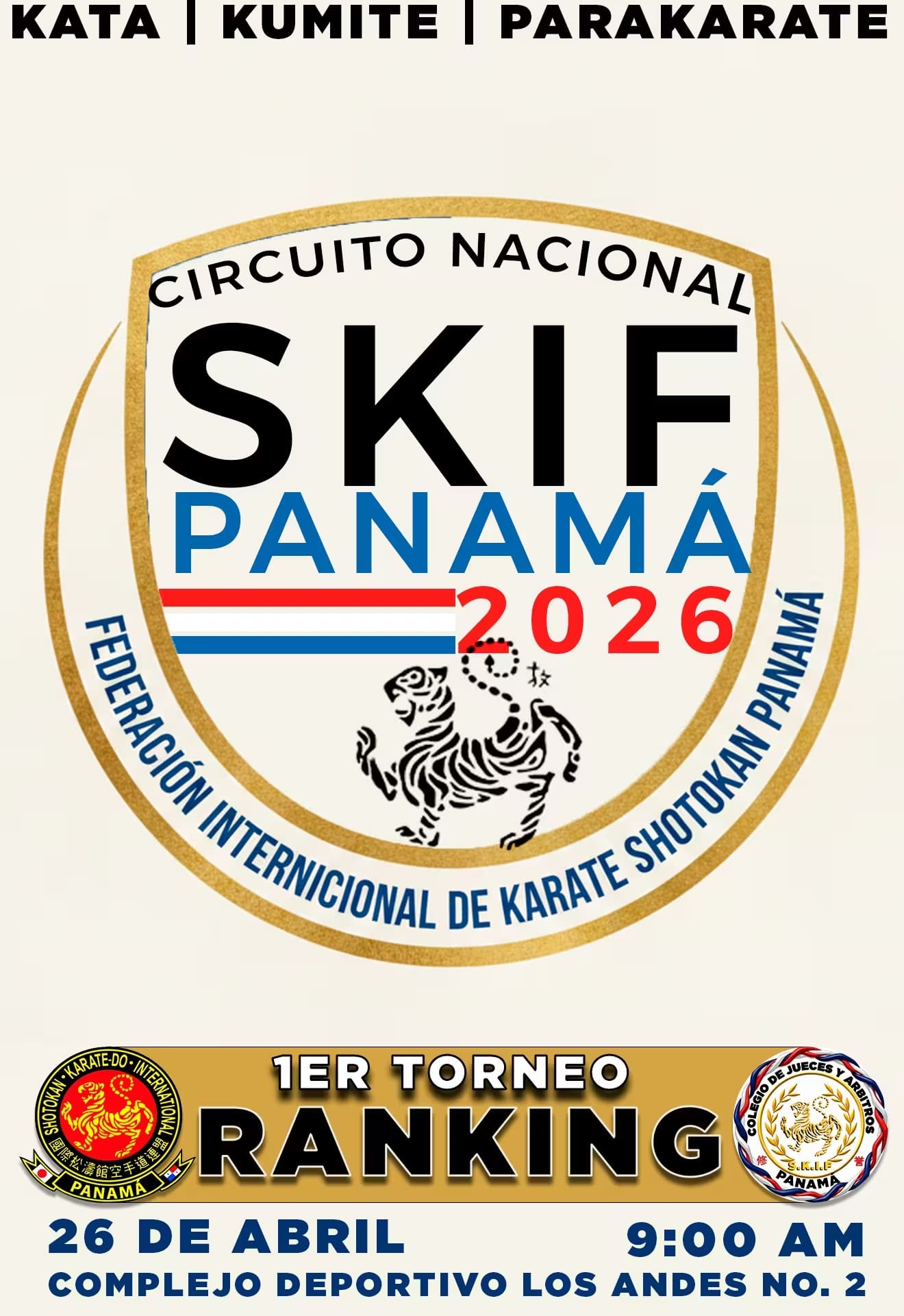 1er Torneo Ranking SKIF Panamá 2026