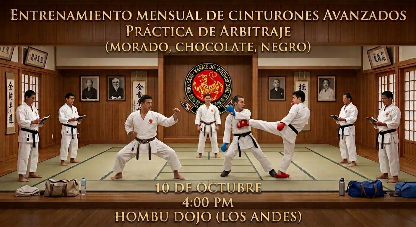 ENTRENAMIENTO CINTURONES AVANZADOS Y ARBITRAJE