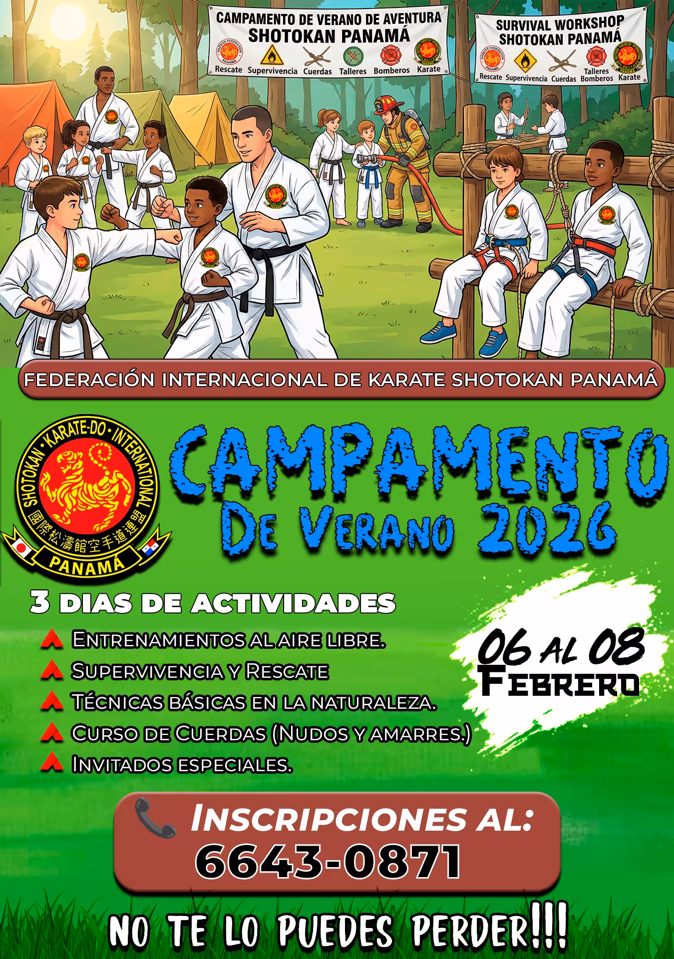 ¡Llega el Campamento de Verano 2026! Tres días de aventura y Karate en la naturaleza