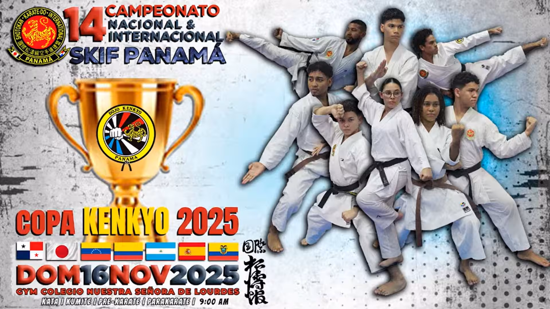 Panamá se Convirtió en el Epicentro del Karate con el Rotundo Éxito de la XIV Copa Kenkyo Internacional 2025