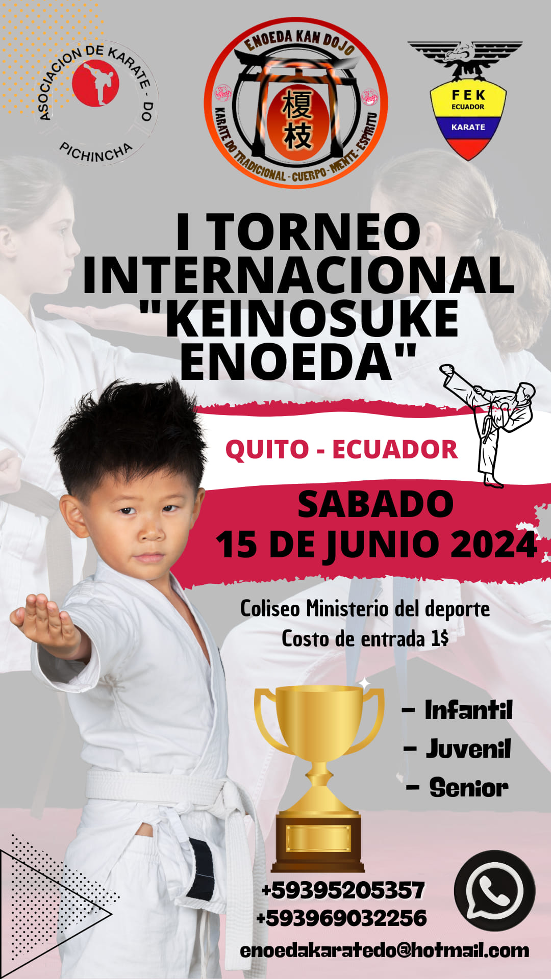 Invitación al Torneo Internacional de Karate Keinosuke Enoeda